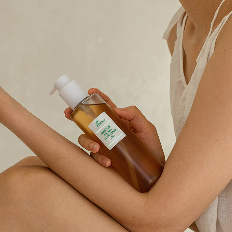 private label natural organic facial ginseng cleansing oil